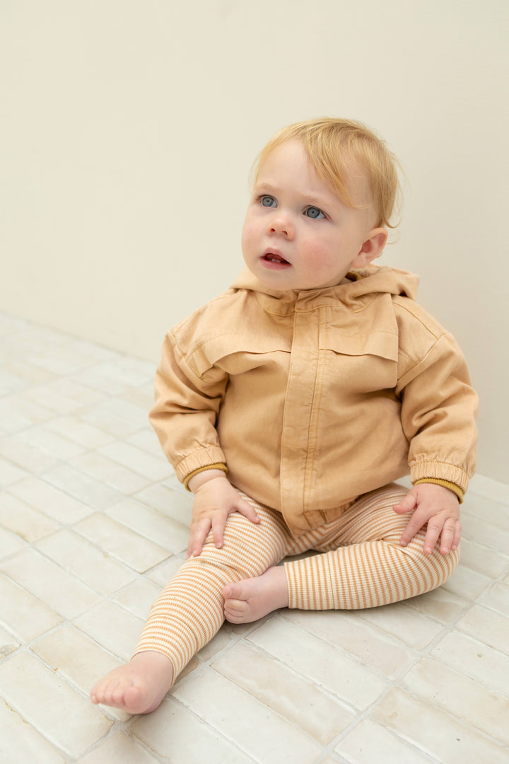 Rib Leggings Stripes (Dune)