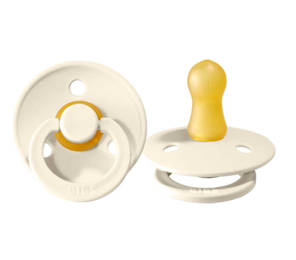 BIBS ivory white dummy twin pack