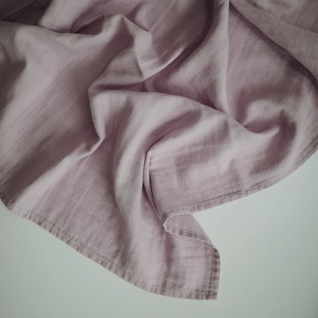 Muslin Swaddle Blanket (Mauve)