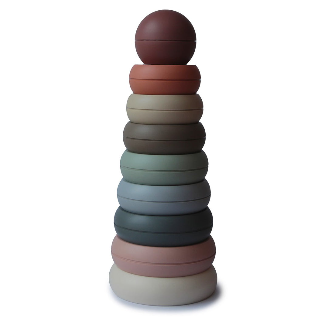 Mushie original ring stacking tower toy