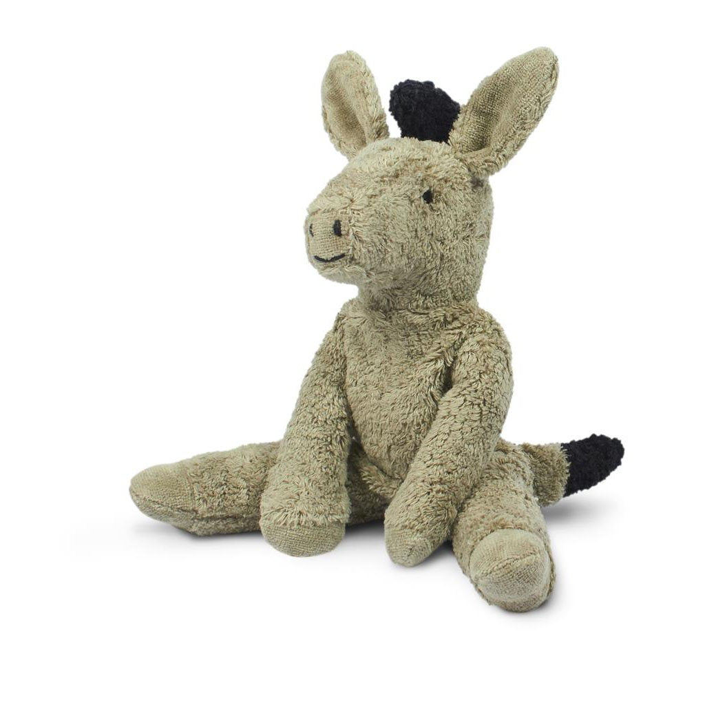 Plush soft toy animal grey donkey