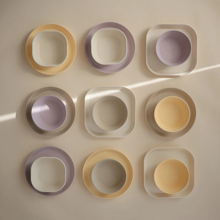 Mushie lilac purple kids bowl dinnerware tableware mealtime