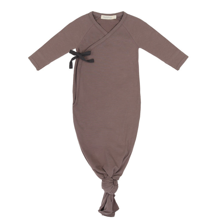 Knotted Baby Gown (Heather)