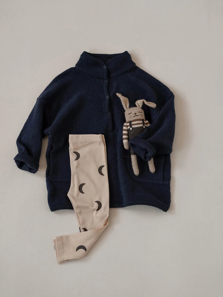 organic zoo moons neutral kids leggings