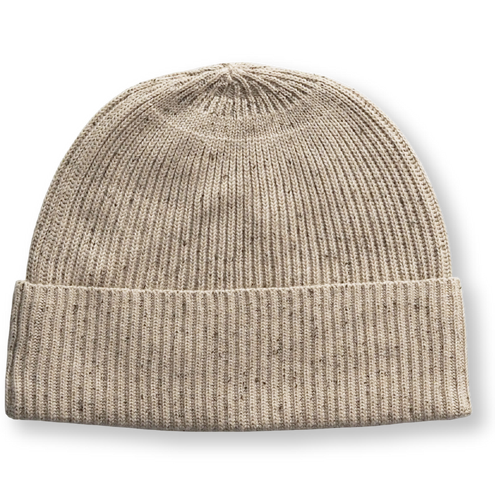 Ladies Rib Speckle Beanie - Oatmeal Mud