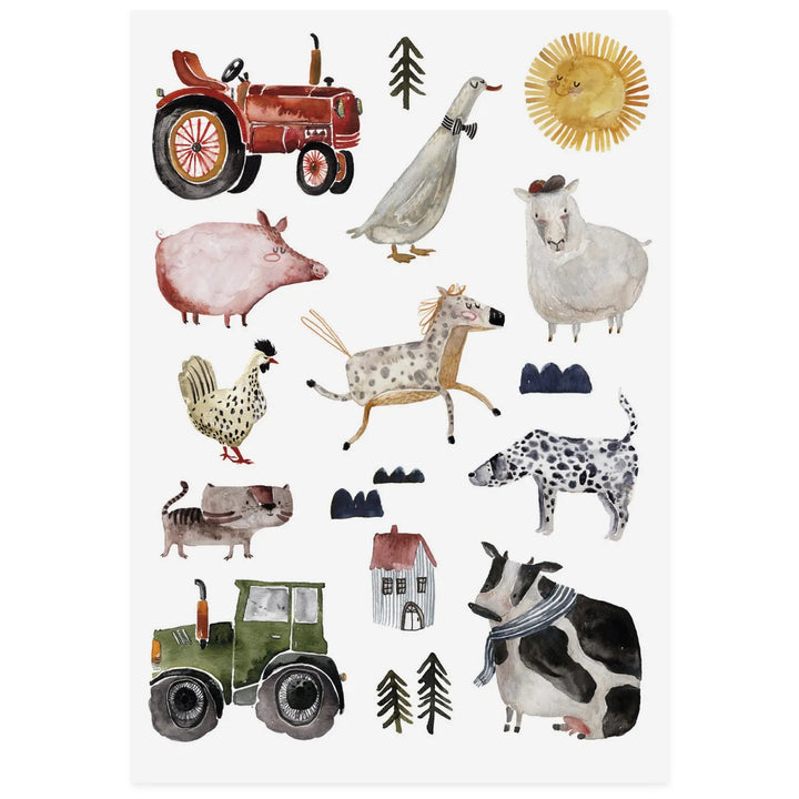Kids Tattoos - Farm