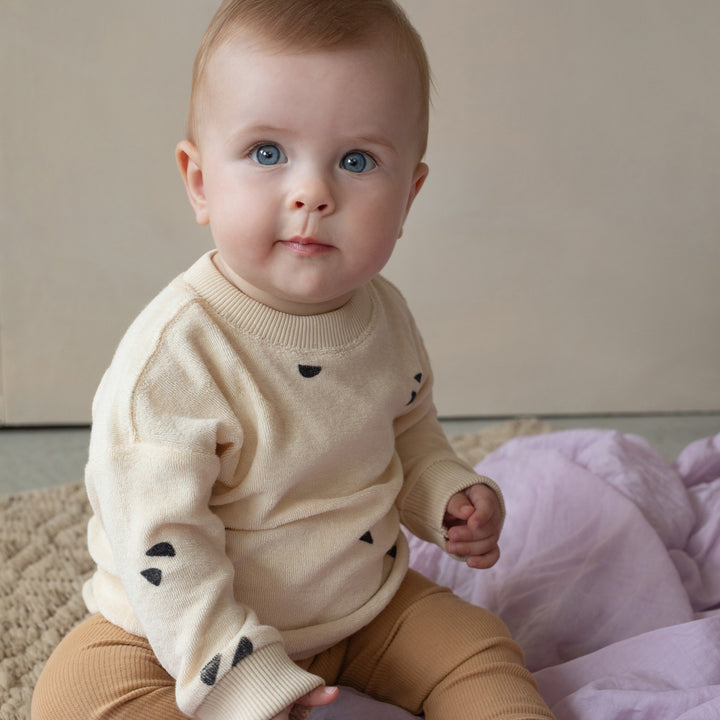 Frotté Baby sweater scoops (Buttercream)
