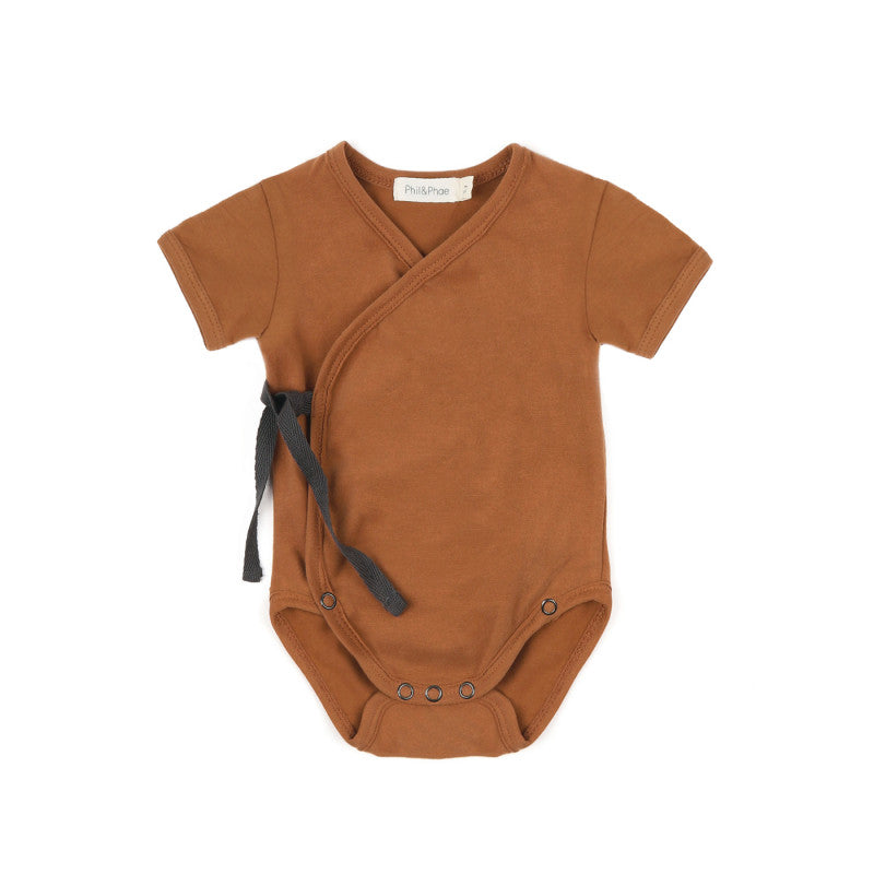 Cross-over Bodysuit Short Sleeve (Hazel)