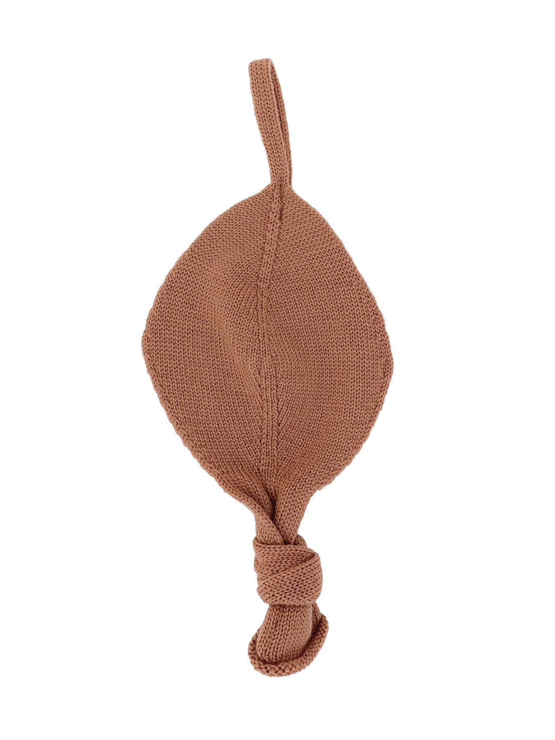 HVID knitwear Brick brown pink merino wool dummy pacifier Ttiti comforter chain accessory