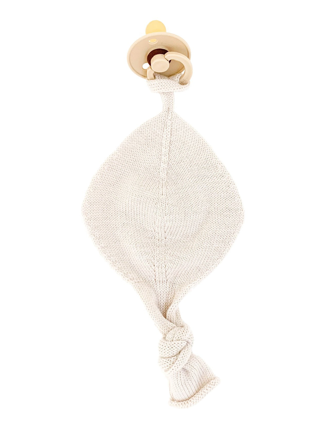 HVID knitwear Off-white beige Hvid merino wool dummy pacifier comforter chain accessory BIBs 