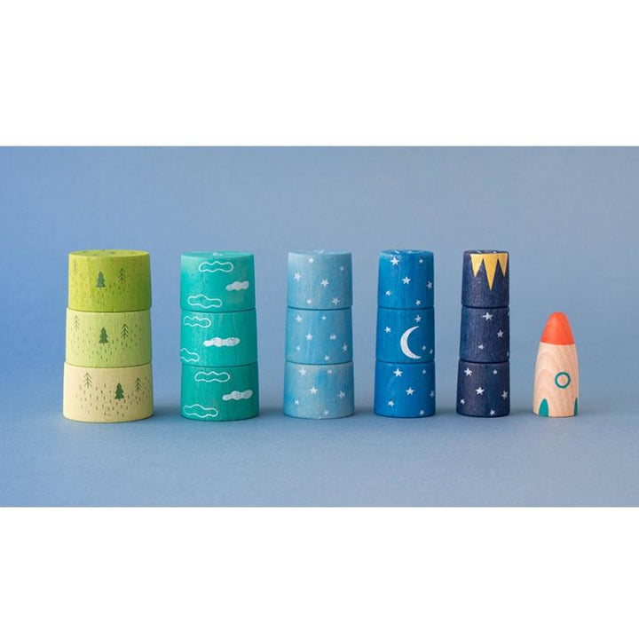 Wooden Stacking Toy, Up to the Stars