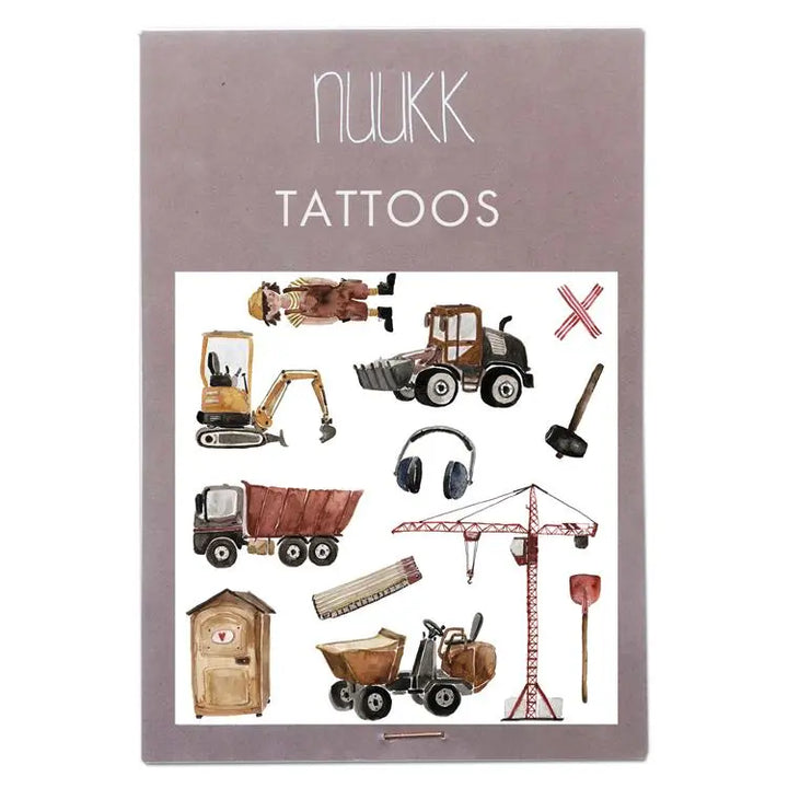 Kids Tattoos - Construction