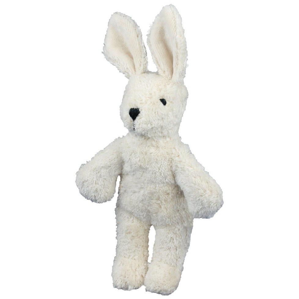 White beige soft toy plush bunny rabbit