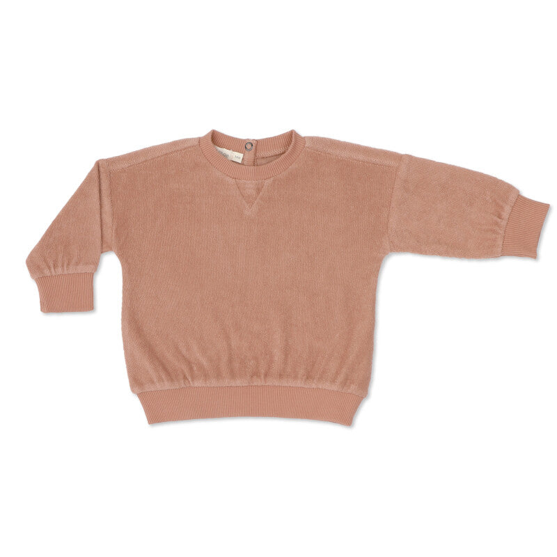 Frotté Baby Sweater (Pink Clay)