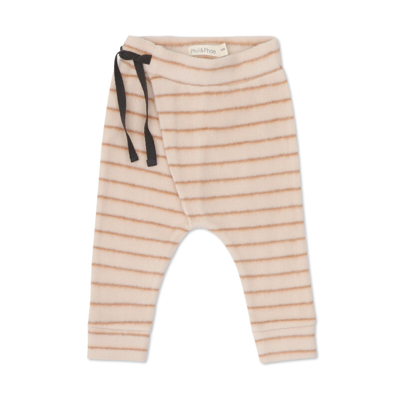 Teddy Baby Harem Pants Stripes (Warm Cream)