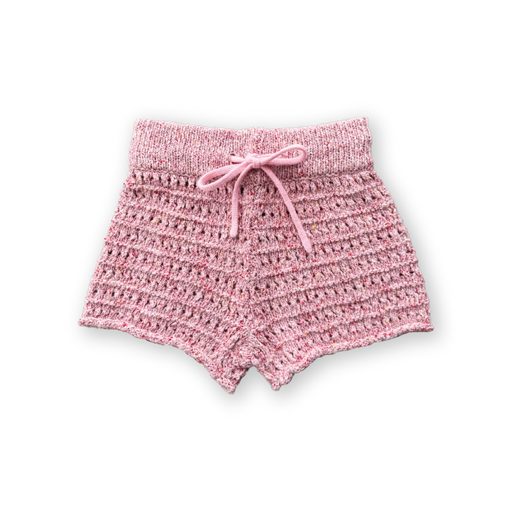 Summer Open-Knit Shorts