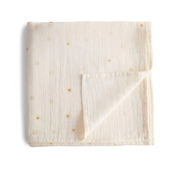 Organic Cotton Muslin Swaddle Blanket | Suns