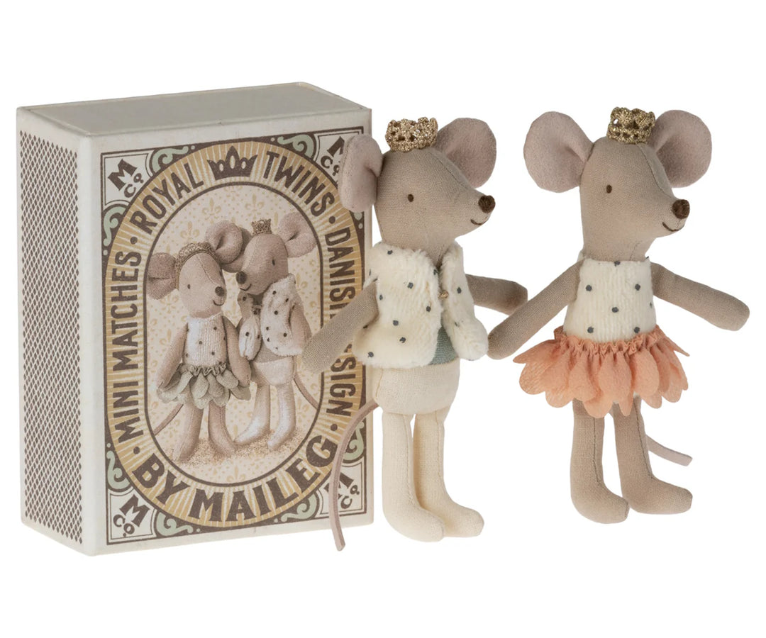 Maileg Royal twin mice in box 