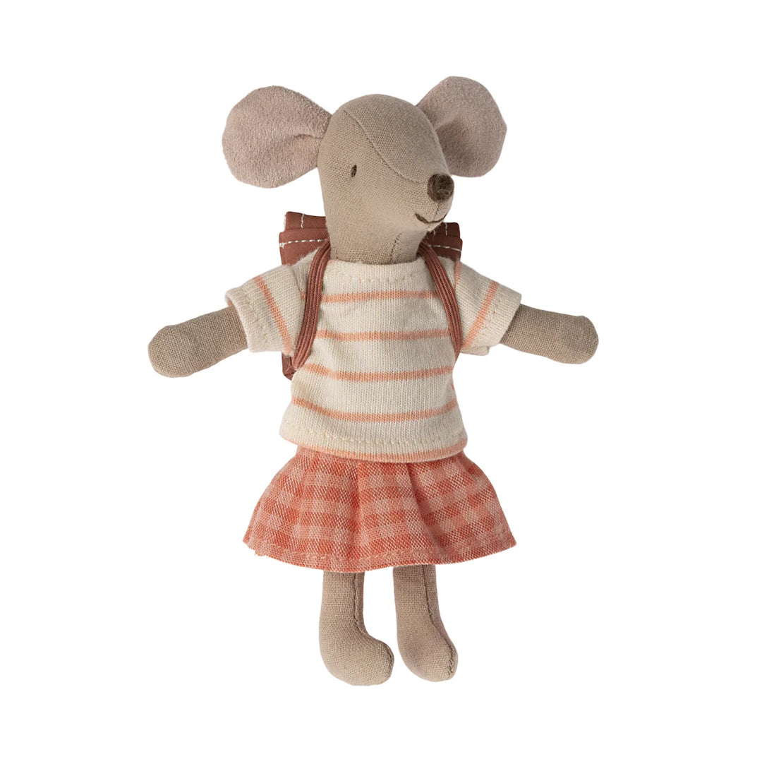 Maileg school mouse backpack 