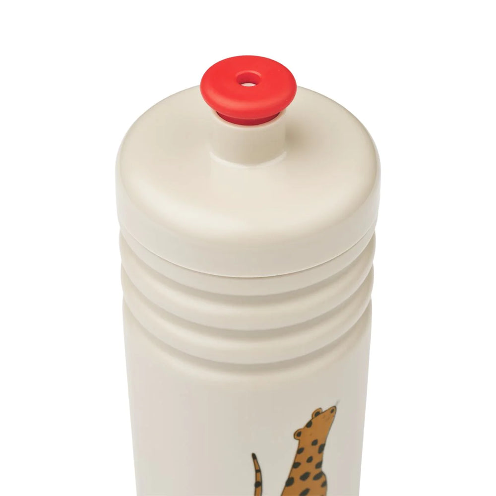 Liewood kids lightweight plastic drink water bottle toddler lion tiger leopard 