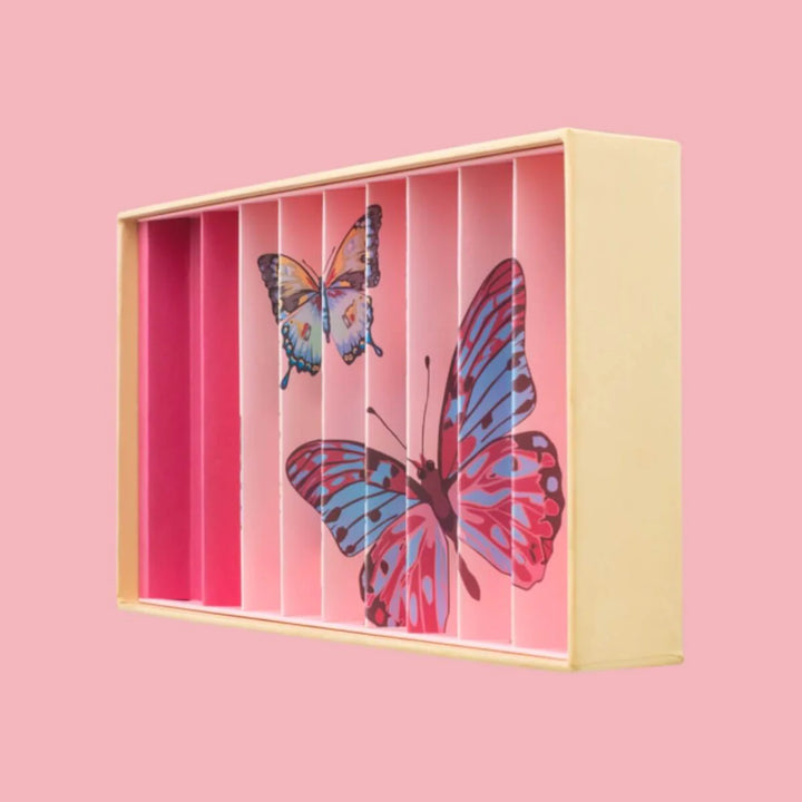 Large Marble Treasure Box | Anamorphic Butterfly