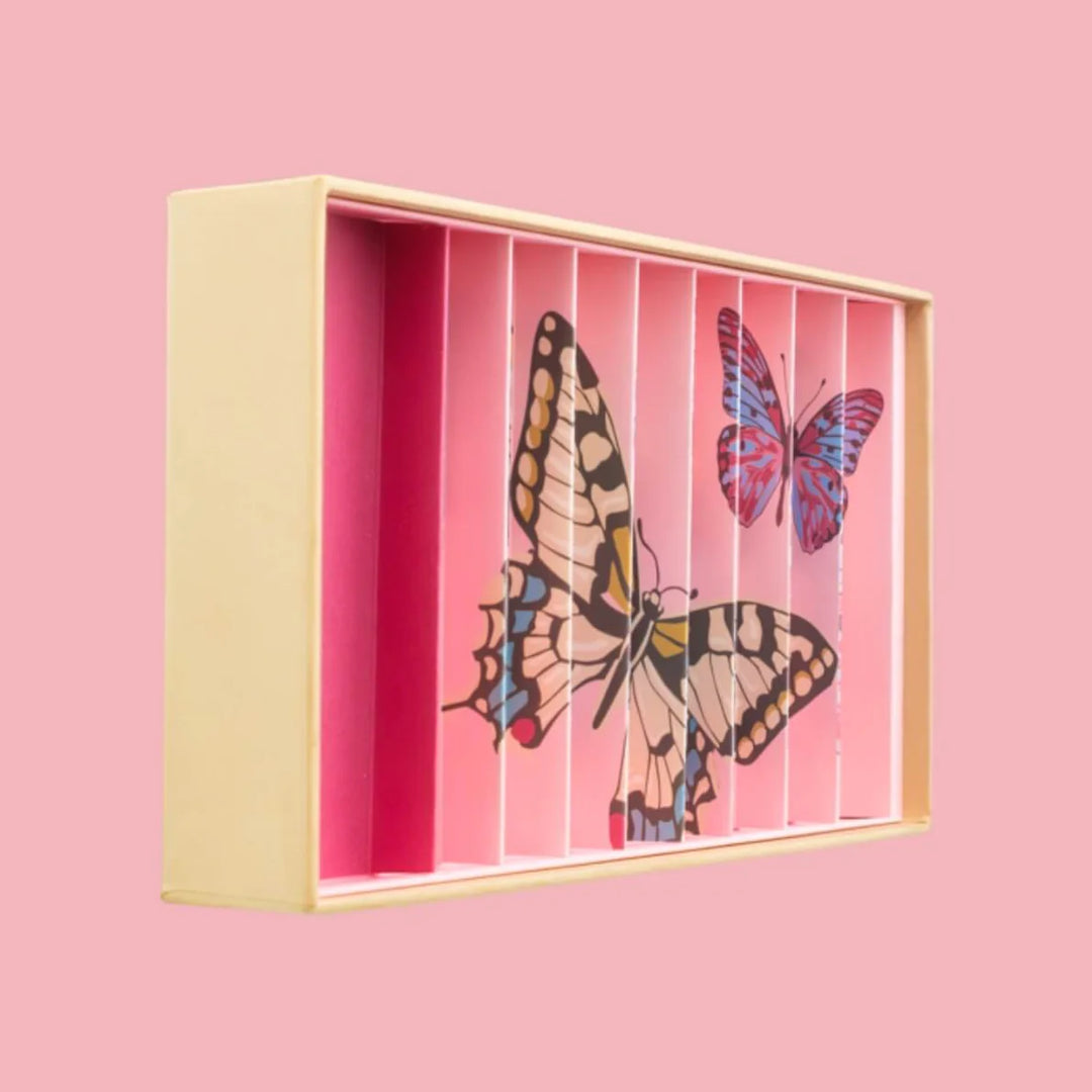 Large Marble Treasure Box | Anamorphic Butterfly