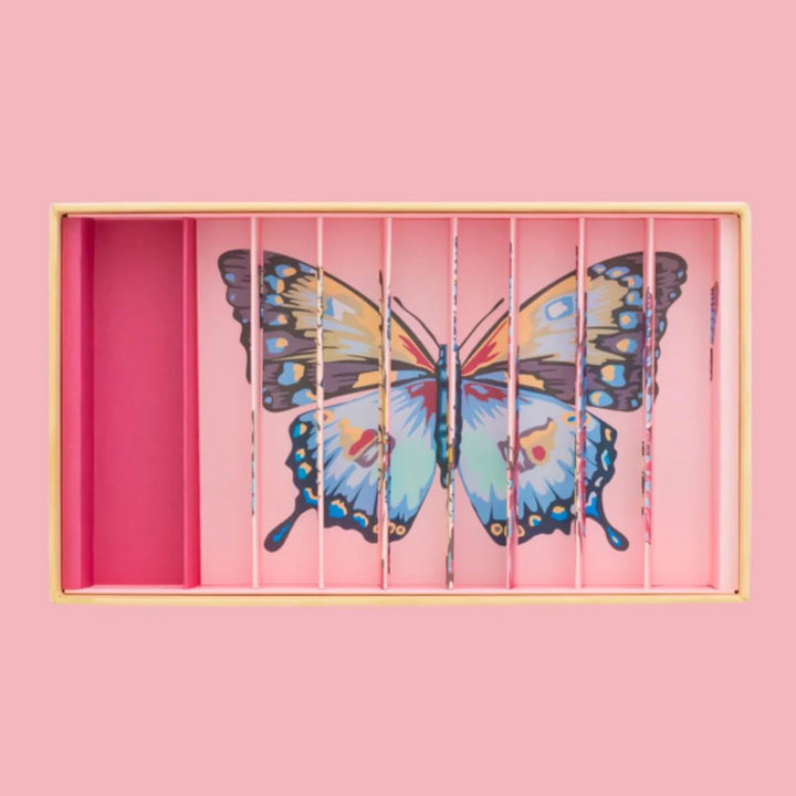 Large Marble Treasure Box | Anamorphic Butterfly