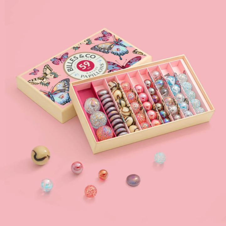 Large Marble Treasure Box | Anamorphic Butterfly