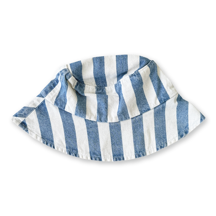 Denim Stripe Bucket Hat