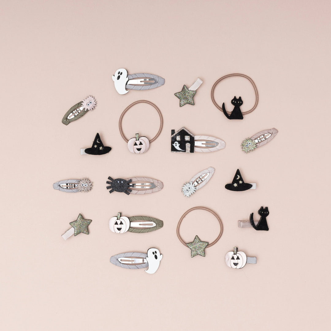 Pumpkin Spider Clips