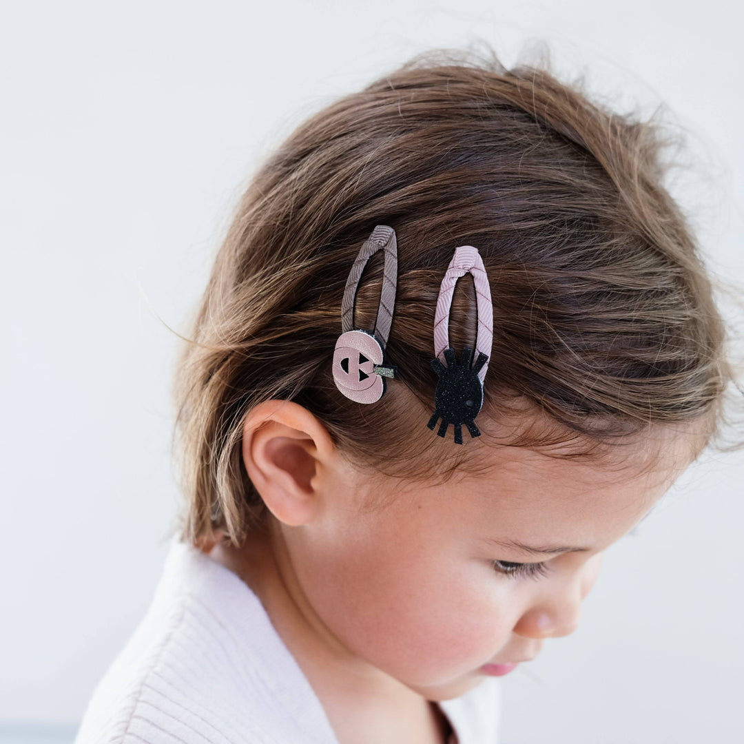 Pumpkin Spider Clips
