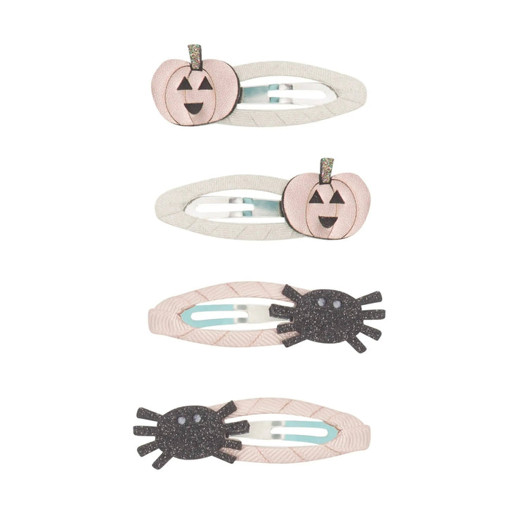 Pumpkin Spider Clips
