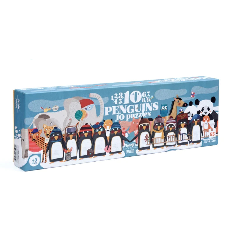 Progressive Puzzles - 10 Penguins