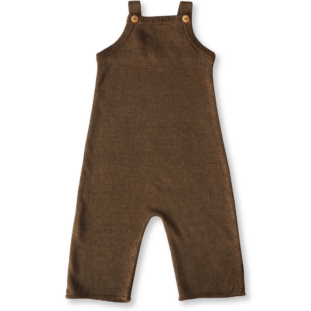 Linen Rib Overalls (Mocha)