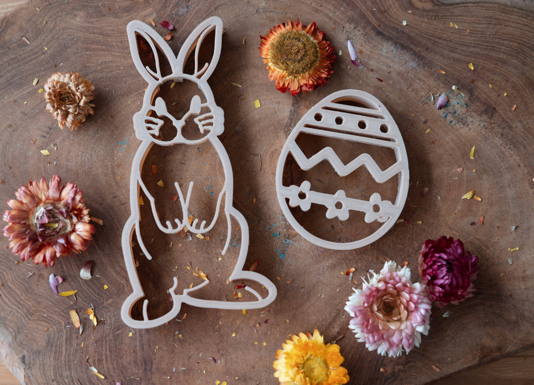 kinfolk pantry play dough cookie easter bunny egg cutter eco-cutter