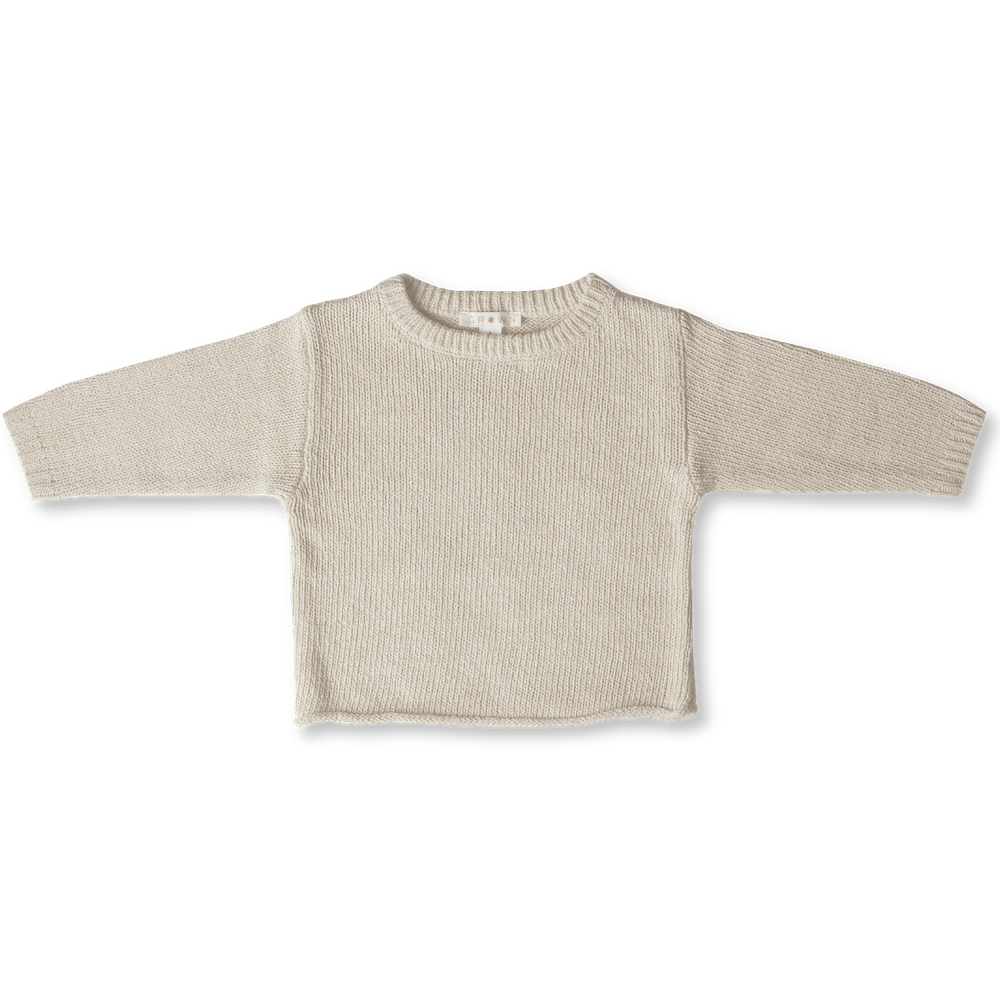 Beach Pull Over (Milk) white linen summer kids