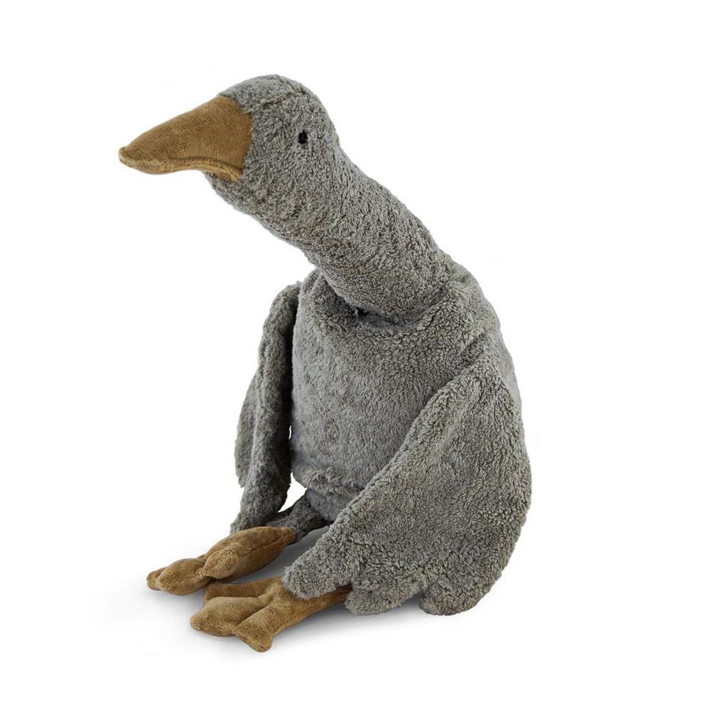 Grey soft toy plush animal goose