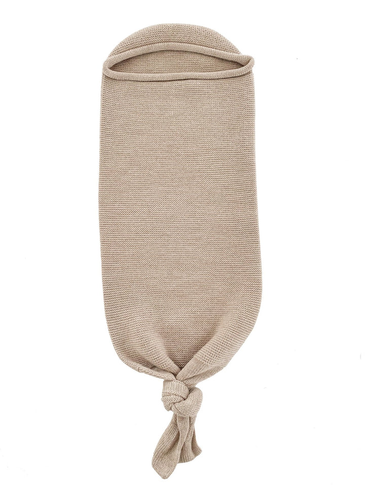 Sand neutral merino wool blanket cocoon sleeping bag baby Hvid