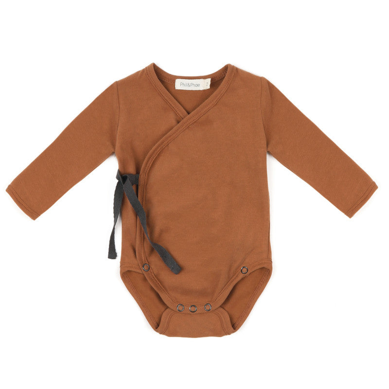 Cross-over Bodysuit Long Sleeve (Hazel)