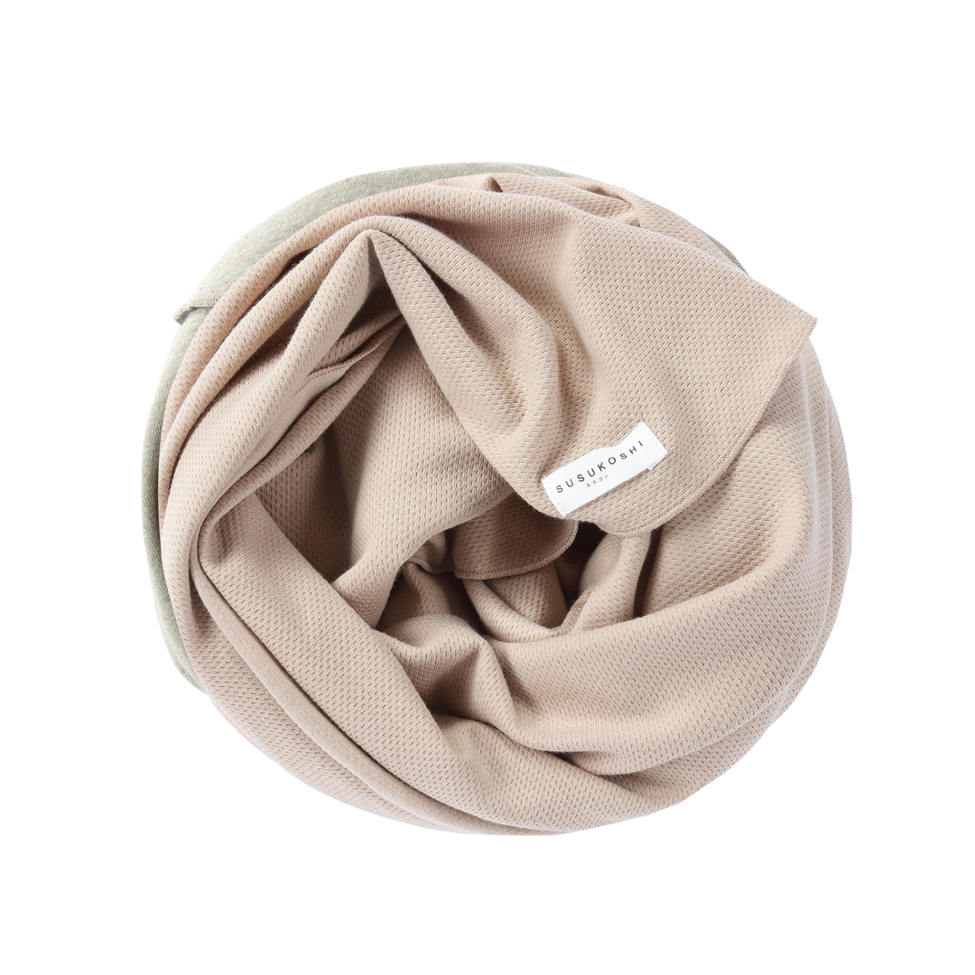 Organic Swaddle Blanket Pointelle (Taupe)
